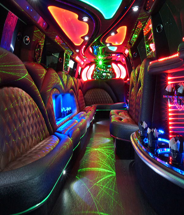 Stretch limo interior